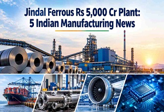Jindal Ferrous Rs 5,000 Cr Plant: 5 Indian Manufacturing News Industry Outlook
